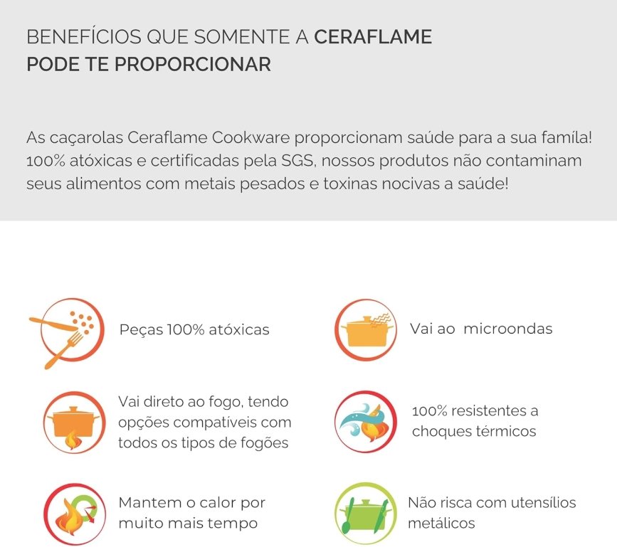 Benefícios da Panela Ceraflame