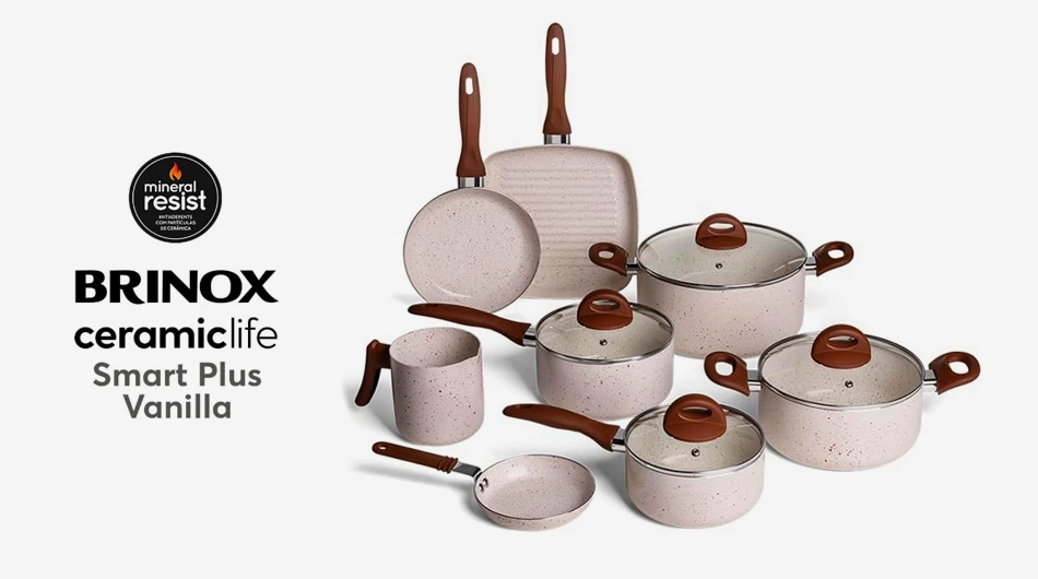 panelas de cerâmica brinox